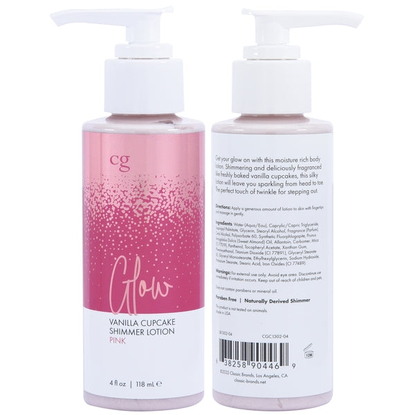 GLOW Pink Shimmer Lotion - Pink 4oz | 118ml