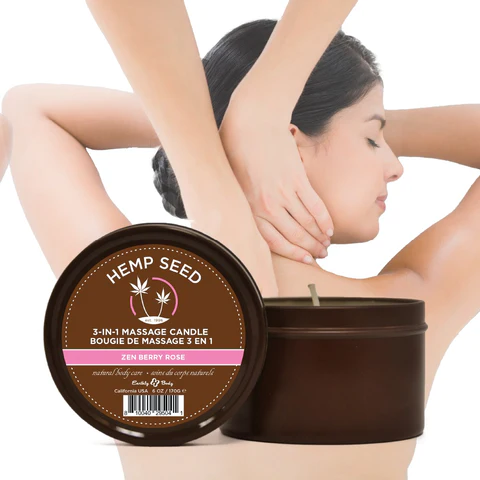3-In-1 Massage Candle Zen Berry Rose 6 Oz / 170 G