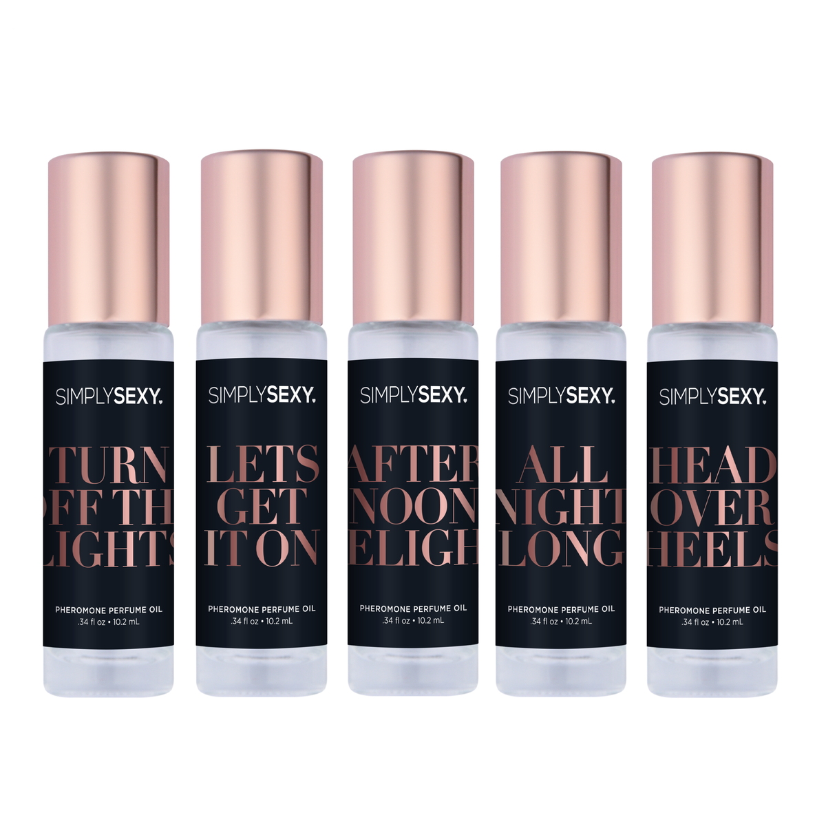 SIMPLY SEXY PHEROMONE PERFUME OIL ROLL-ON - HEAD OVER HEELS - 0.34 Floz | 10.2ml