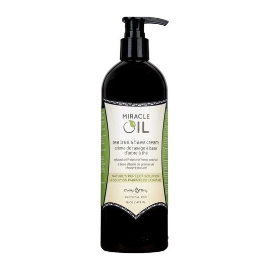 Miracle Oil Tea Tree Shave Cream 16 Fl Oz / 473 Ml