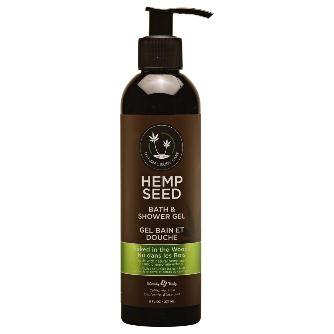 Hemp Seed Bath & Shower Gel Naked in the Woods 8 Fl Oz / 237 Ml