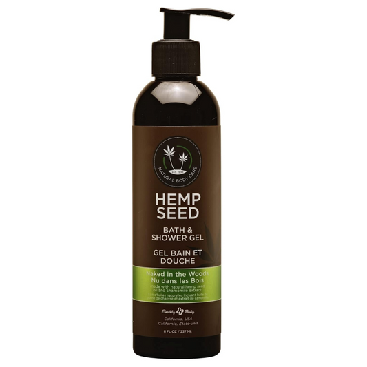 Hemp Seed Bath & Shower Gel Naked in the Woods 8 Fl Oz / 237 Ml