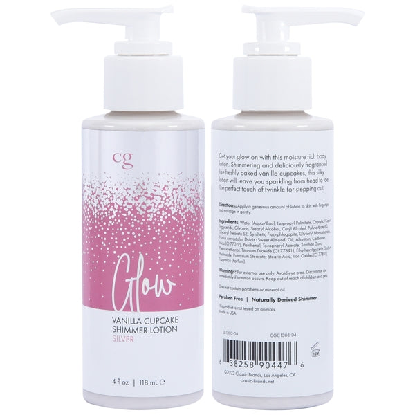 GLOW Silver Shimmer Lotion - Silver 4oz | 118ml