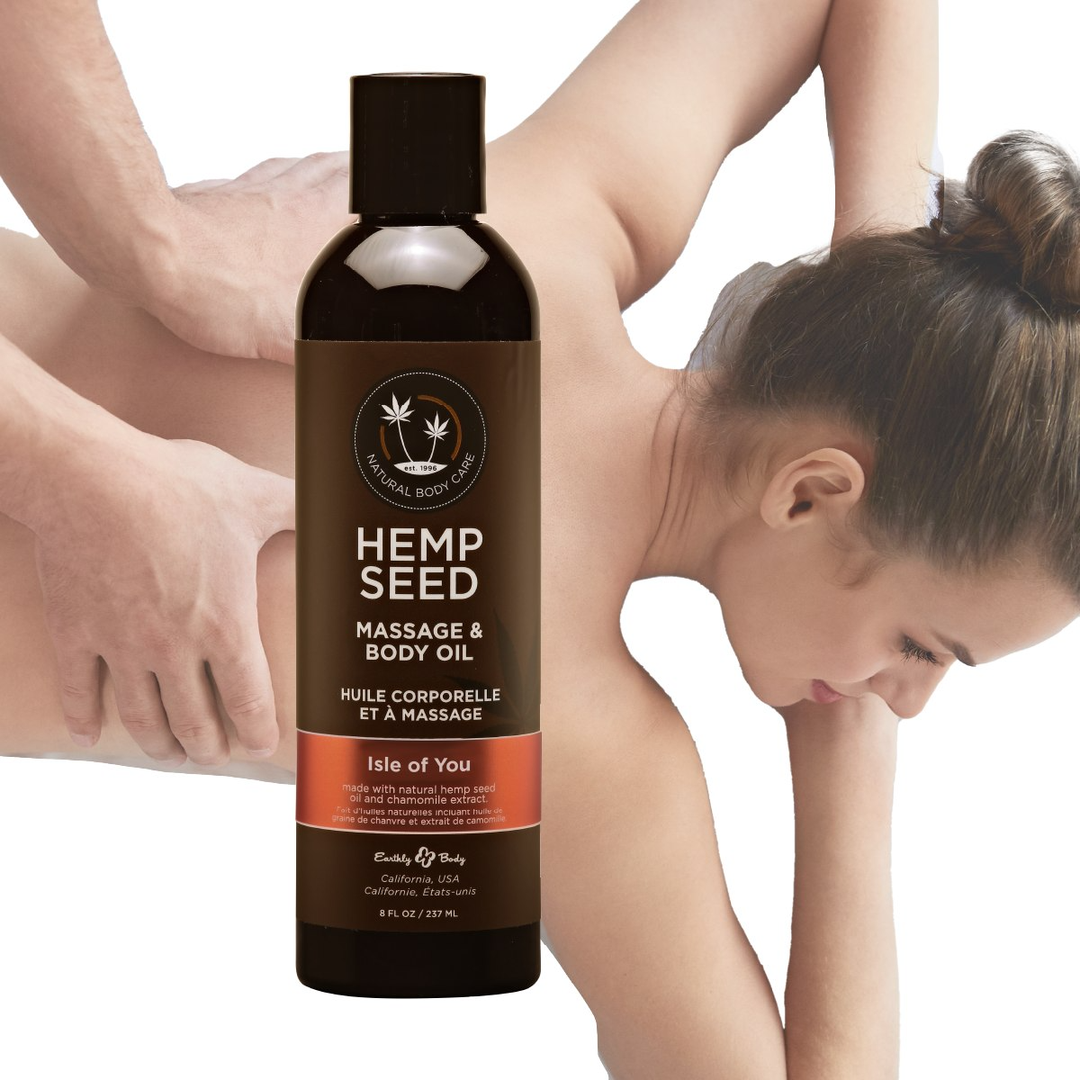 Hemp Seed Massage & Body Oil Isle of You 8 Fl Oz / 237 Ml