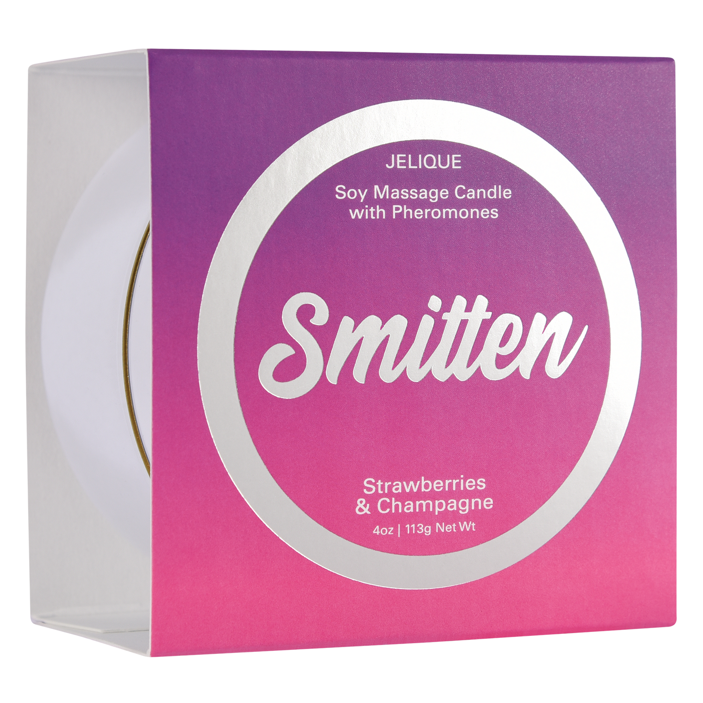 Smitten MOOD CANDLES Pheromone Soy Massage Candles Strawberry & Champagne 4oz | 113g