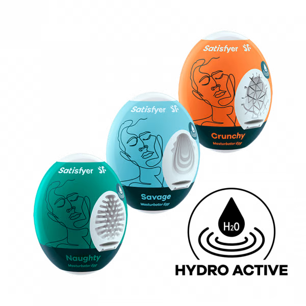 Masturbator Egg 3er Set (naughty, Savage, Crunchy) Assorted