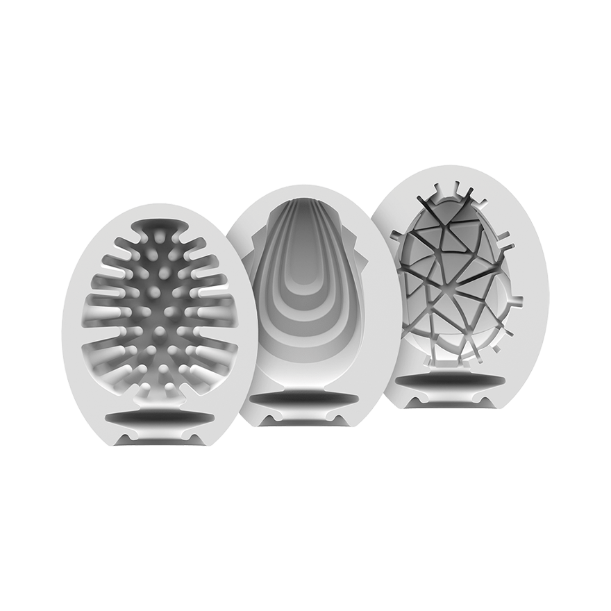 Masturbator Egg 3er Set (naughty, Savage, Crunchy) Assorted
