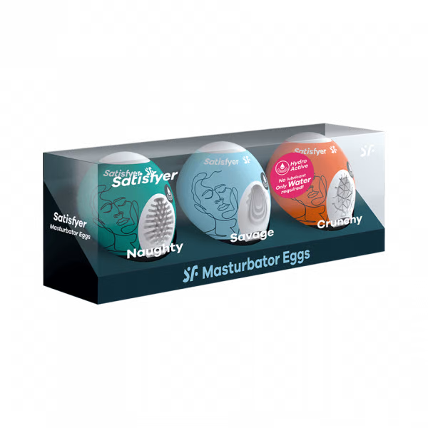 Masturbator Egg 3er Set (naughty, Savage, Crunchy) Assorted