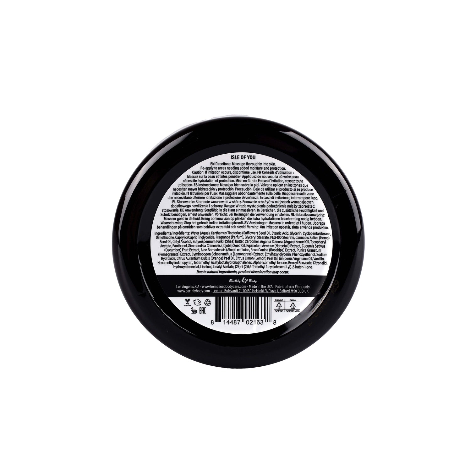 Hemp Seed Skin Butter Isle of You 8 Oz / 227 G